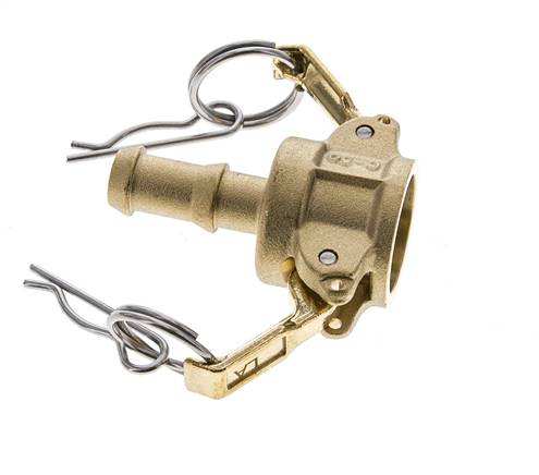 Acoplamiento de latón Camlock DN 15 (1/2'') Pilar de manguera (13 mm) Tipo C MIL-C-27487