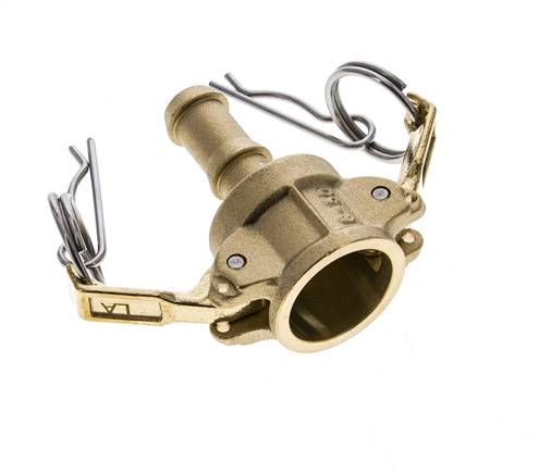 Acoplamiento de latón Camlock DN 15 (1/2'') Pilar de manguera (13 mm) Tipo C MIL-C-27487