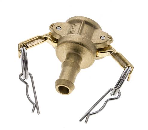 Acoplamiento de latón Camlock DN 15 (1/2'') Pilar de manguera (13 mm) Tipo C MIL-C-27487
