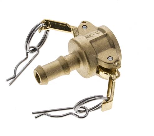 Acoplamiento de latón Camlock DN 15 (1/2'') Pilar de manguera (13 mm) Tipo C MIL-C-27487