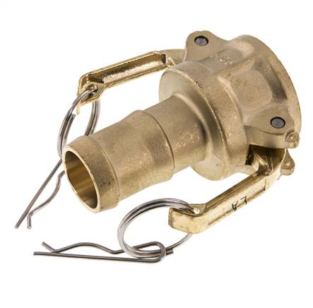 Acoplamiento de latón Camlock DN 32 (1 1/4'') Pilar de manguera (32 mm) Tipo C MIL-C-27487