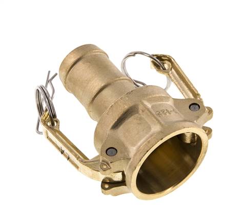 Acoplamiento de latón Camlock DN 32 (1 1/4'') Pilar de manguera (32 mm) Tipo C MIL-C-27487