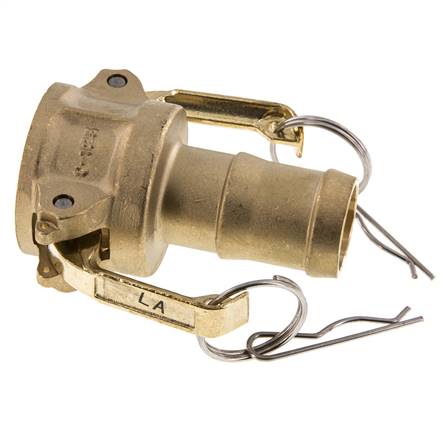 Acoplamiento de latón Camlock DN 32 (1 1/4'') Pilar de manguera (32 mm) Tipo C MIL-C-27487
