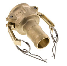 Acoplamiento de latón Camlock DN 32 (1 1/4'') Pilar de manguera (32 mm) Tipo C MIL-C-27487