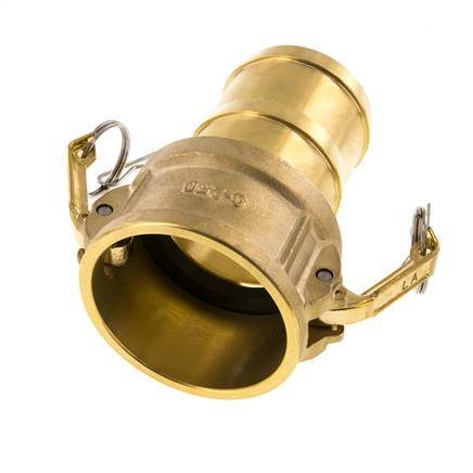 Acoplamiento de latón Camlock DN 60 (2 1/2'') Pilar de manguera (63 mm) Tipo C MIL-C-27487