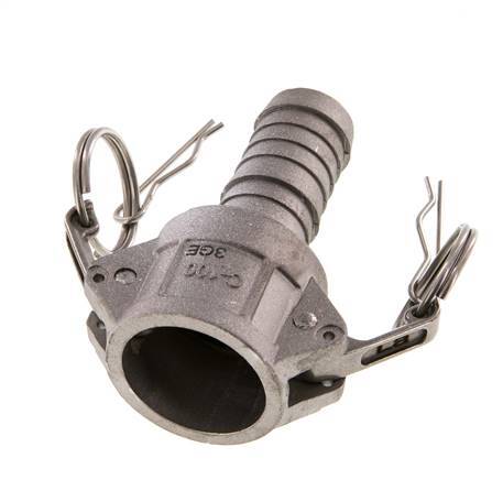 Acoplamiento de aluminio Camlock DN 25 (1'') Pilar de manguera (25 mm) Tipo C MIL-C-27487