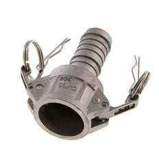 Acoplamiento de aluminio Camlock DN 25 (1'') Pilar de manguera (25 mm) Tipo C MIL-C-27487