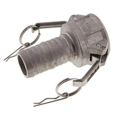 Acoplamiento de aluminio Camlock DN 40 (1 1/2'') Pilar de manguera (38 mm) Tipo C MIL-C-27487