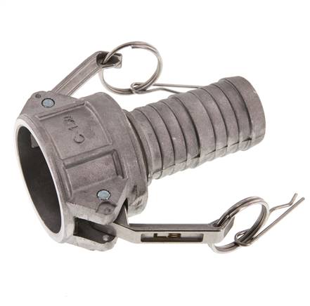 Acoplamiento de aluminio Camlock DN 40 (1 1/2'') Pilar de manguera (38 mm) Tipo C MIL-C-27487