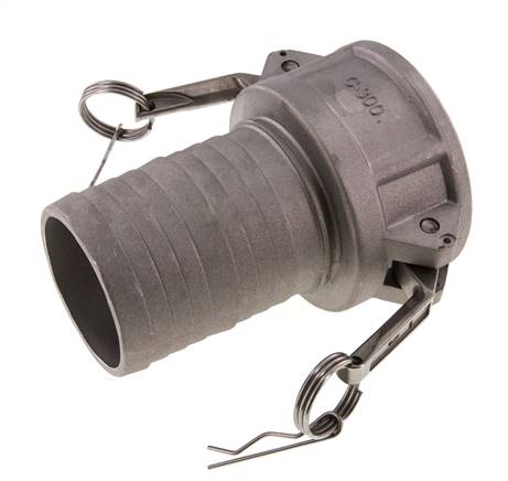Acoplamiento de aluminio Camlock DN 75 (3'') Pilar de manguera (75 mm) Tipo C MIL-C-27487