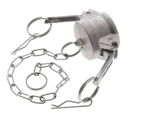 Tapón de acoplamiento de acero inoxidable Camlock DN 32 (1 1/4'') Tipo DC MIL-C-27487
