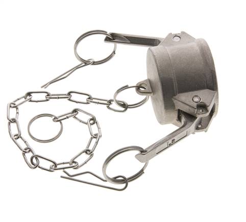 Tapón de acoplamiento de acero inoxidable Camlock DN 40 (1 1/2'') Tipo DC MIL-C-27487