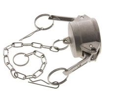 Tapón de acoplamiento de acero inoxidable Camlock DN 40 (1 1/2'') Tipo DC MIL-C-27487