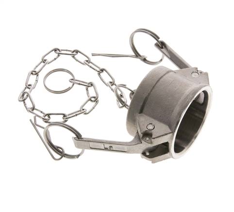 Tapón de acoplamiento de acero inoxidable Camlock DN 40 (1 1/2'') Tipo DC MIL-C-27487