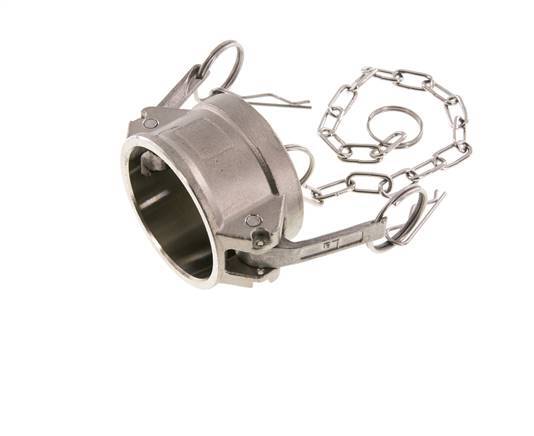 Tapón de acoplamiento de acero inoxidable Camlock DN 50 (2'') Tipo DC MIL-C-27487