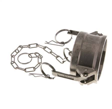 Tapón de acoplamiento de acero inoxidable Camlock DN 60 (2 1/2'') Tipo DC MIL-C-27487