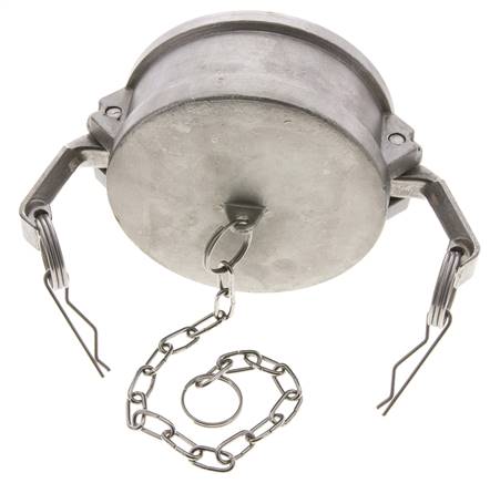 Tapón de acoplamiento de acero inoxidable Camlock DN 90 (4'') Tipo DC MIL-C-27487