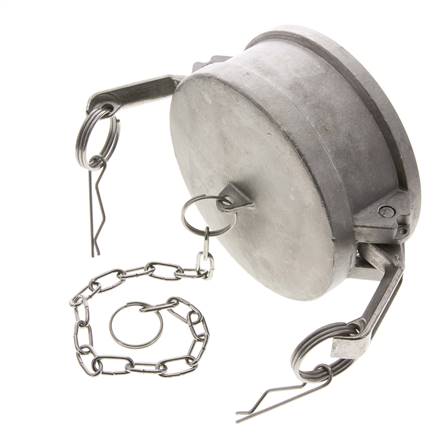 Tapón de acoplamiento de acero inoxidable Camlock DN 90 (4'') Tipo DC MIL-C-27487