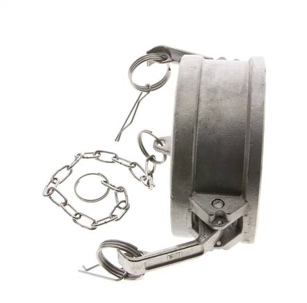 Tapón de acoplamiento de acero inoxidable Camlock DN 90 (4'') Tipo DC MIL-C-27487