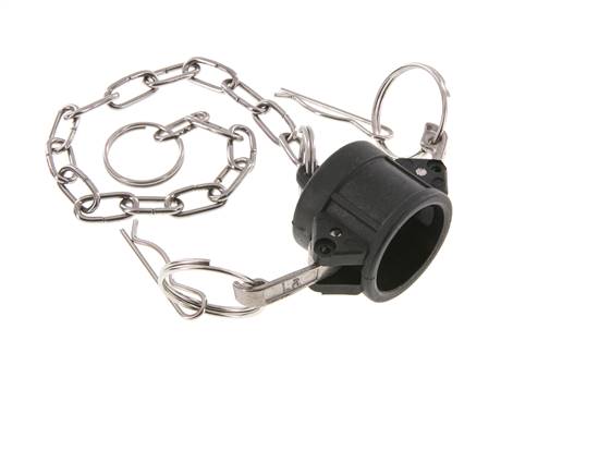 Tapón de acoplamiento de polipropileno Camlock DN 20 (3/4'') Tipo DC MIL-C-27487