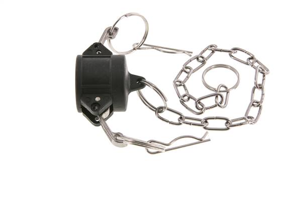 Tapón de acoplamiento de polipropileno Camlock DN 20 (3/4'') Tipo DC MIL-C-27487