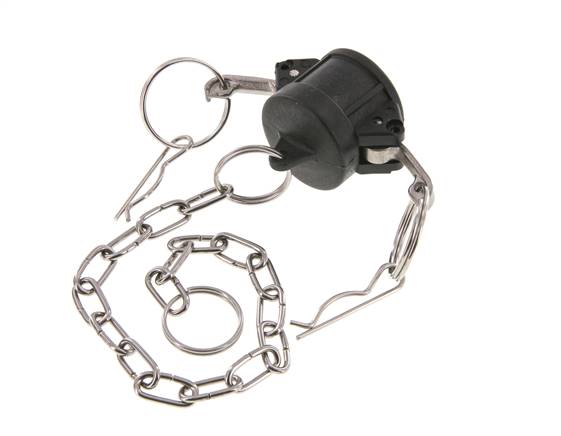 Tapón de acoplamiento de polipropileno Camlock DN 20 (3/4'') Tipo DC MIL-C-27487
