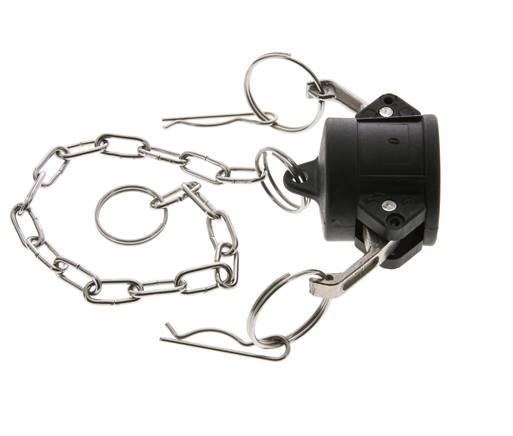 Tapón de acoplamiento de polipropileno Camlock DN 25 (1'') Tipo DC MIL-C-27487