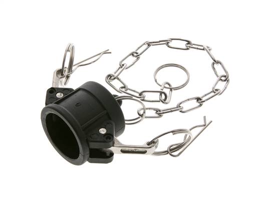 Tapón de acoplamiento de polipropileno Camlock DN 25 (1'') Tipo DC MIL-C-27487