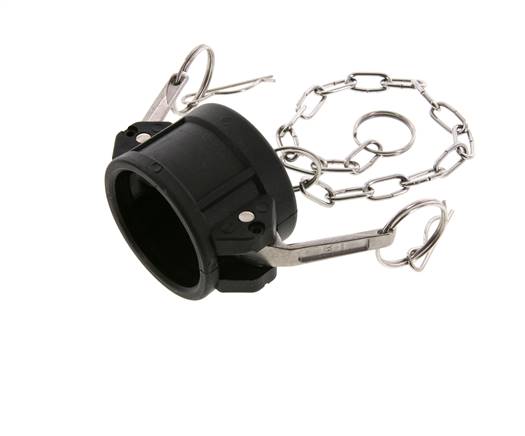 Tapón de acoplamiento de polipropileno Camlock DN 40 (1 1/2'') Tipo DC MIL-C-27487