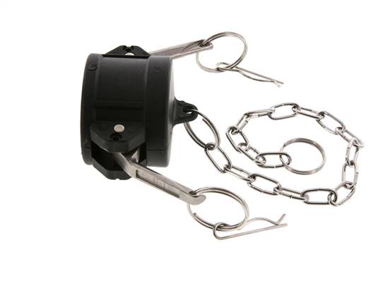Tapón de acoplamiento de polipropileno Camlock DN 40 (1 1/2'') Tipo DC MIL-C-27487