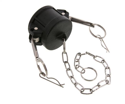 Tapón de acoplamiento de polipropileno Camlock DN 40 (1 1/2'') Tipo DC MIL-C-27487