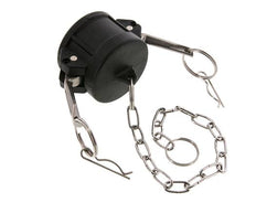 Tapón de acoplamiento de polipropileno Camlock DN 40 (1 1/2'') Tipo DC MIL-C-27487