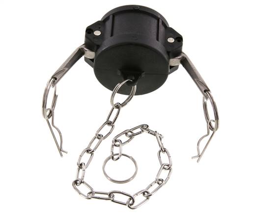 Tapón de acoplamiento de polipropileno Camlock DN 40 (1 1/2'') Tipo DC MIL-C-27487