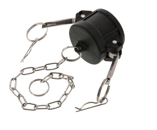Tapón de acoplamiento de polipropileno Camlock DN 40 (1 1/2'') Tipo DC MIL-C-27487