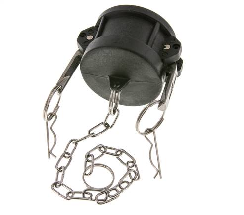 Tapón de acoplamiento de polipropileno Camlock DN 50 (2'') Tipo DC MIL-C-27487