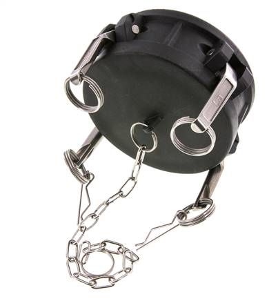 Tapón de acoplamiento de polipropileno Camlock DN 90 (4'') Tipo DC MIL-C-27487