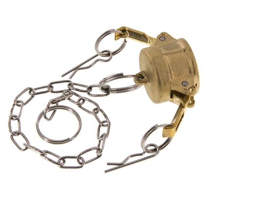 Tapa de extremo de acoplamiento de latón Camlock DN 20 (3/4'') Tipo DC MIL-C-27487