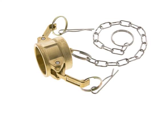 Tapa de extremo de acoplamiento de latón Camlock DN 25 (1'') Tipo DC MIL-C-27487
