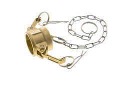 Tapa de extremo de acoplamiento de latón Camlock DN 25 (1'') Tipo DC MIL-C-27487