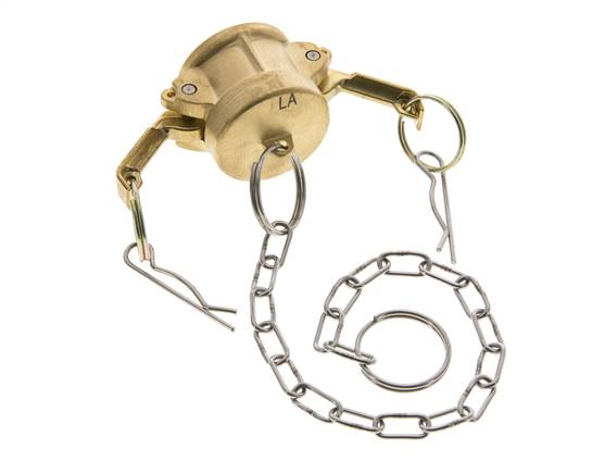Tapa de extremo de acoplamiento de latón Camlock DN 25 (1'') Tipo DC MIL-C-27487