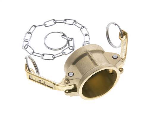 Tapa de extremo de acoplamiento de latón Camlock DN 32 (1 1/4'') Tipo DC MIL-C-27487