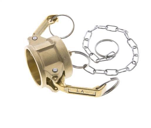 Tapa de extremo de acoplamiento de latón Camlock DN 32 (1 1/4'') Tipo DC MIL-C-27487