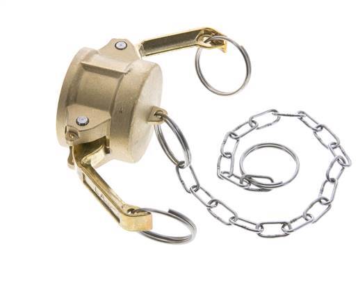 Tapa de extremo de acoplamiento de latón Camlock DN 32 (1 1/4'') Tipo DC MIL-C-27487