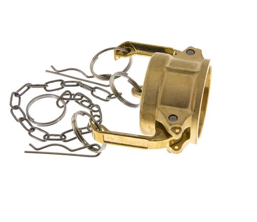Tapa de extremo de acoplamiento de latón Camlock DN 40 (1 1/2'') Tipo DC MIL-C-27487