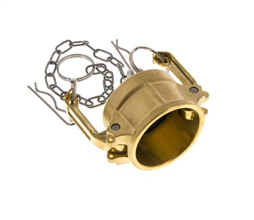 Tapa de extremo de acoplamiento de latón Camlock DN 40 (1 1/2'') Tipo DC MIL-C-27487