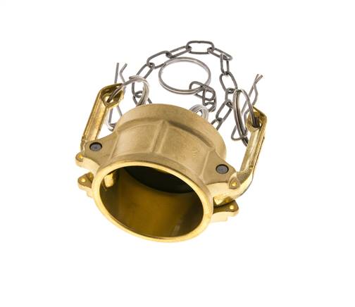 Tapa de extremo de acoplamiento de latón Camlock DN 40 (1 1/2'') Tipo DC MIL-C-27487