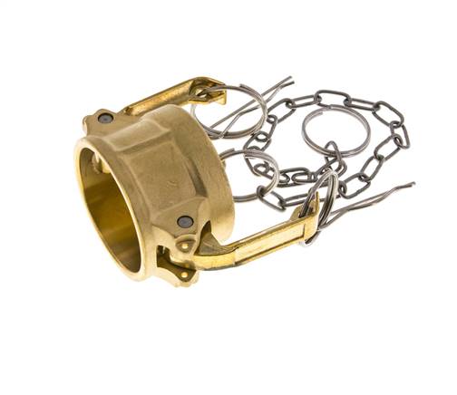 Tapa de extremo de acoplamiento de latón Camlock DN 40 (1 1/2'') Tipo DC MIL-C-27487