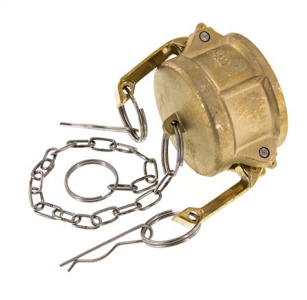Tapa de extremo de acoplamiento de latón Camlock DN 50 (2'') Tipo DC MIL-C-27487