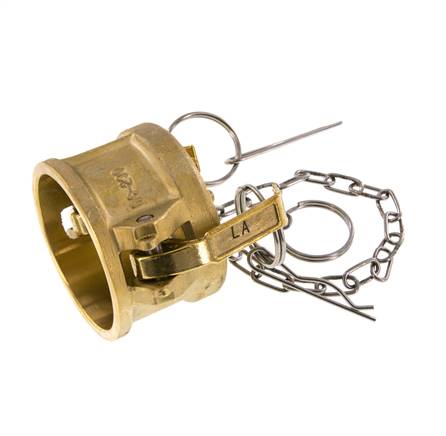 Tapa de extremo de acoplamiento de latón Camlock DN 50 (2'') Tipo DC MIL-C-27487