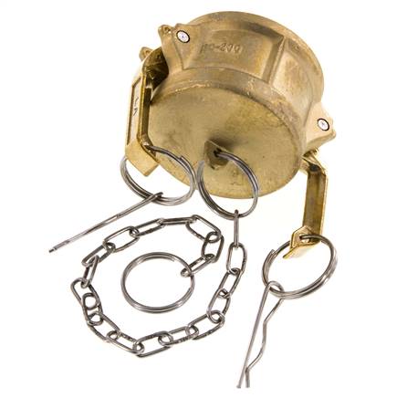 Tapa de extremo de acoplamiento de latón Camlock DN 50 (2'') Tipo DC MIL-C-27487